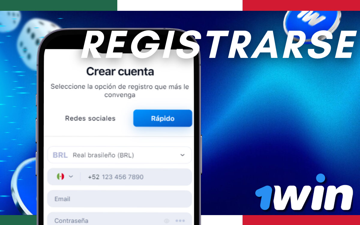 Instrucciones para registrarse en la plataforma 1win