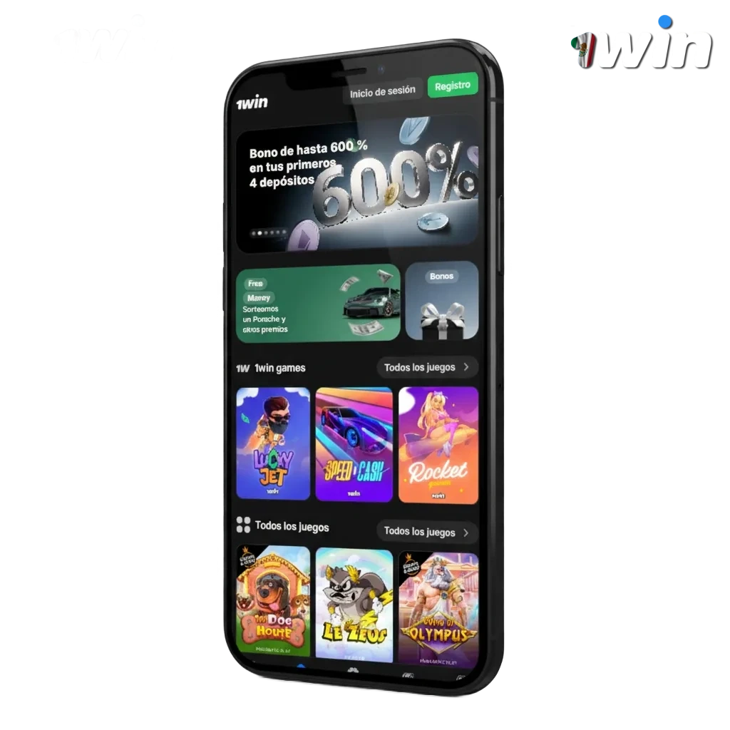 Descarga la app para Android (APK) e iOS en México. Pagos locales y criptos. Bono 500% hasta 3,750 MXN. Casino y apuestas.