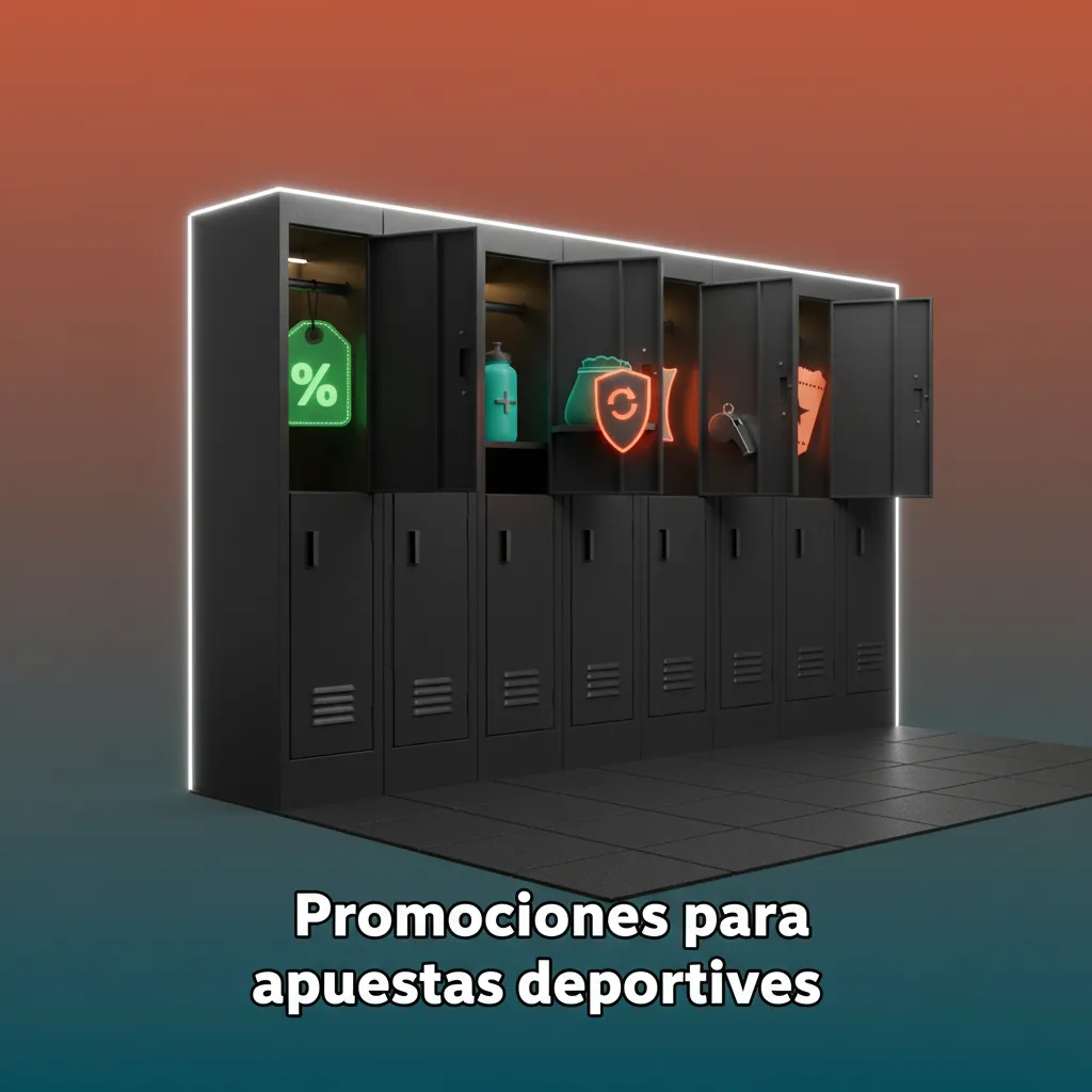 Banner de promociones deportivas: freebet bienvenida, seguro de parlay, boost de combinadas y 5% cashback en vivo