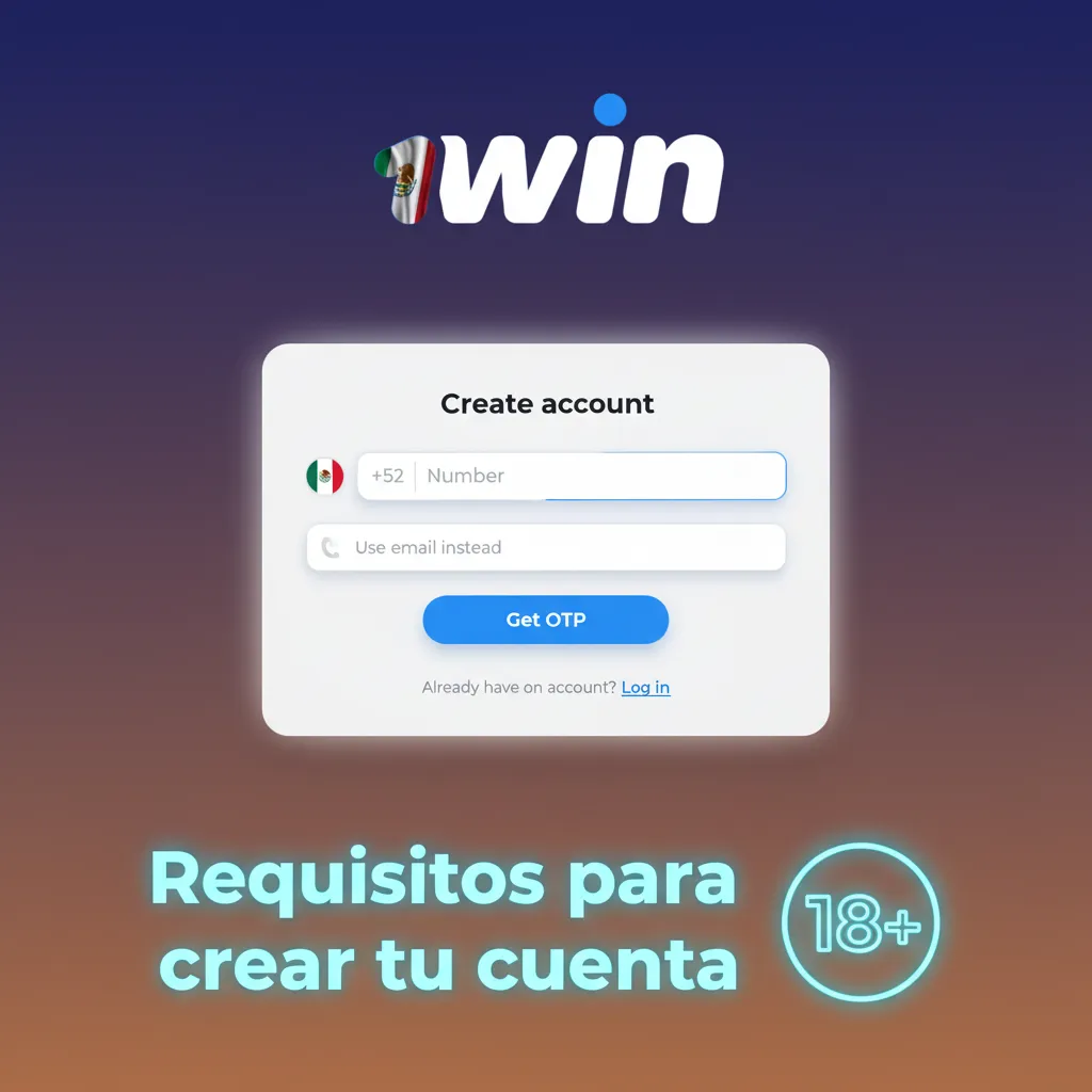 Infografía: requisitos para crear tu cuenta en México: 18+, datos reales, 1 cuenta, KYC, sin VPN ni datos de terceros.
