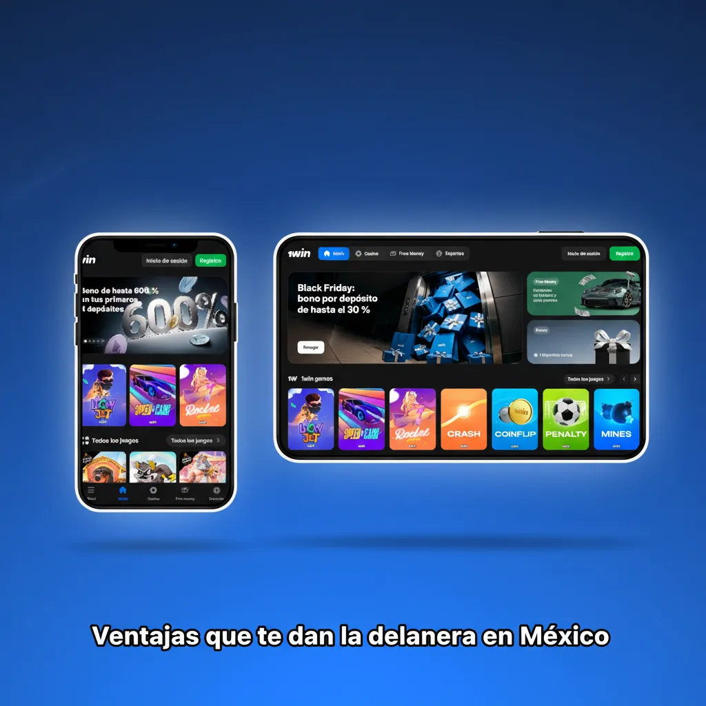 Banner con ventajas: cuotas competitivas, apuestas en vivo, cash out, casino y soporte 24/7 en español para México.